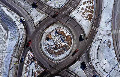 Photo: Roundabout.